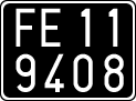 License plate of Italy, Cars (1927 year series)