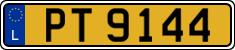 License plate of Luxembourg, 2003 year system