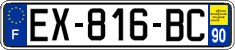 French license plate, SIV (ordinary)