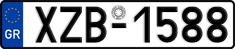 License plate of Greece, Cars