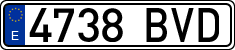 License plates of Spain, Ordinary (2000)