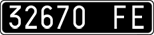 License plate of Italy, Cars (1927 year series)