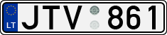 License plate of Lithuania, Cars