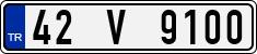 License plate of Turkey, Regular plates