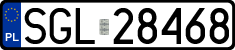License plates of Poland, Regular car plates