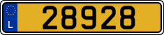 License plate of Luxembourg, Vanity Plates