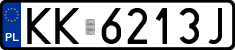 License plates of Poland, Regular car plates