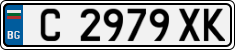 License plate of Bulgaria, Cars