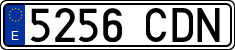 License plates of Spain, Ordinary (2000)