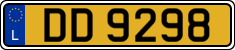License plate of Luxembourg, 2003 year system