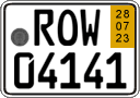 German license plate, Short-term transit plates