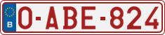 License plate of Belgium, Regular plates (2010)