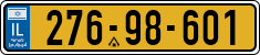 License plate of Israel, Regular plates