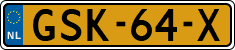 License plate of the Netherlands, Cars