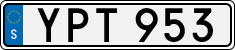 License plate of Sweden, Regular plates