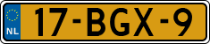 License plate of the Netherlands, Heavy Commercial Vehicles (1994 system)