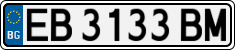 License plate of Bulgaria, Cars