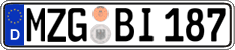 German license plate, Regular plates
