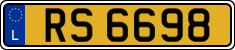 License plate of Luxembourg, 2003 year system
