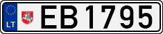 License plate of Lithuania, Electric vehicles