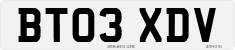 License plate of the United Kingdom, 2001 year system