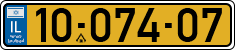 License plate of Israel, Regular plates
