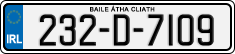 License plate of Ireland, Regular plates