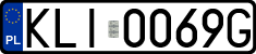 License plates of Poland, Regular car plates