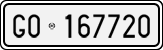 License plate of Italy, Cars (1927 year series)