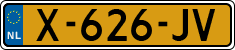 License plate of the Netherlands, Cars