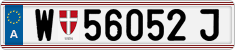 License plate of Austria, Regular plates