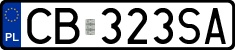 License plates of Poland, Regular car plates