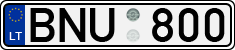 License plate of Lithuania, Cars
