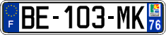 French license plate, SIV (ordinary)