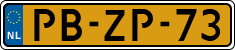 License plate of the Netherlands, Cars