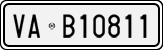 License plate of Italy, Cars (1927 year series)