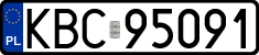 License plates of Poland, Regular car plates
