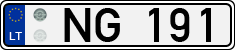 License plate of Lithuania, Trailers