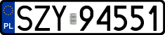 License plates of Poland, Regular car plates