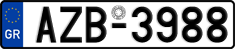License plate of Greece, Cars