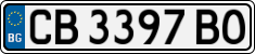 License plate of Bulgaria, Cars