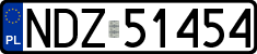 License plates of Poland, Regular car plates