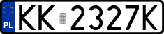 License plates of Poland, Regular car plates