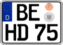 German license plate, Regular plates