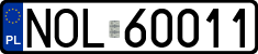 License plates of Poland, Regular car plates