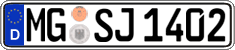 German license plate, Regular plates