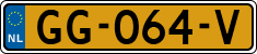 License plate of the Netherlands, Cars