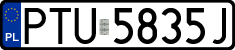 License plates of Poland, Regular car plates
