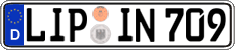 German license plate, Regular plates