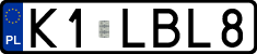 License plates of Poland, Vanity Plates